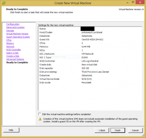 ESXi VM parameters