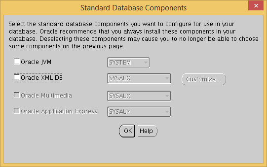 Remove all optional components